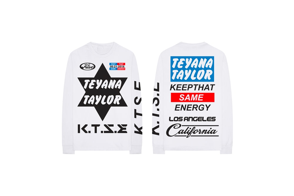 Teyana Taylor Keep That Same Energy Album Merch T-Shirt White