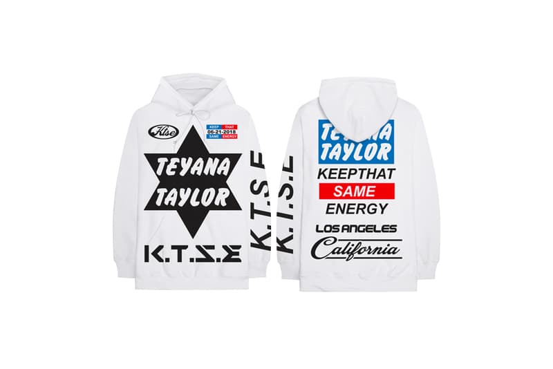 Teyana Taylor Keep That Same Energy Album Merch Hoodie White