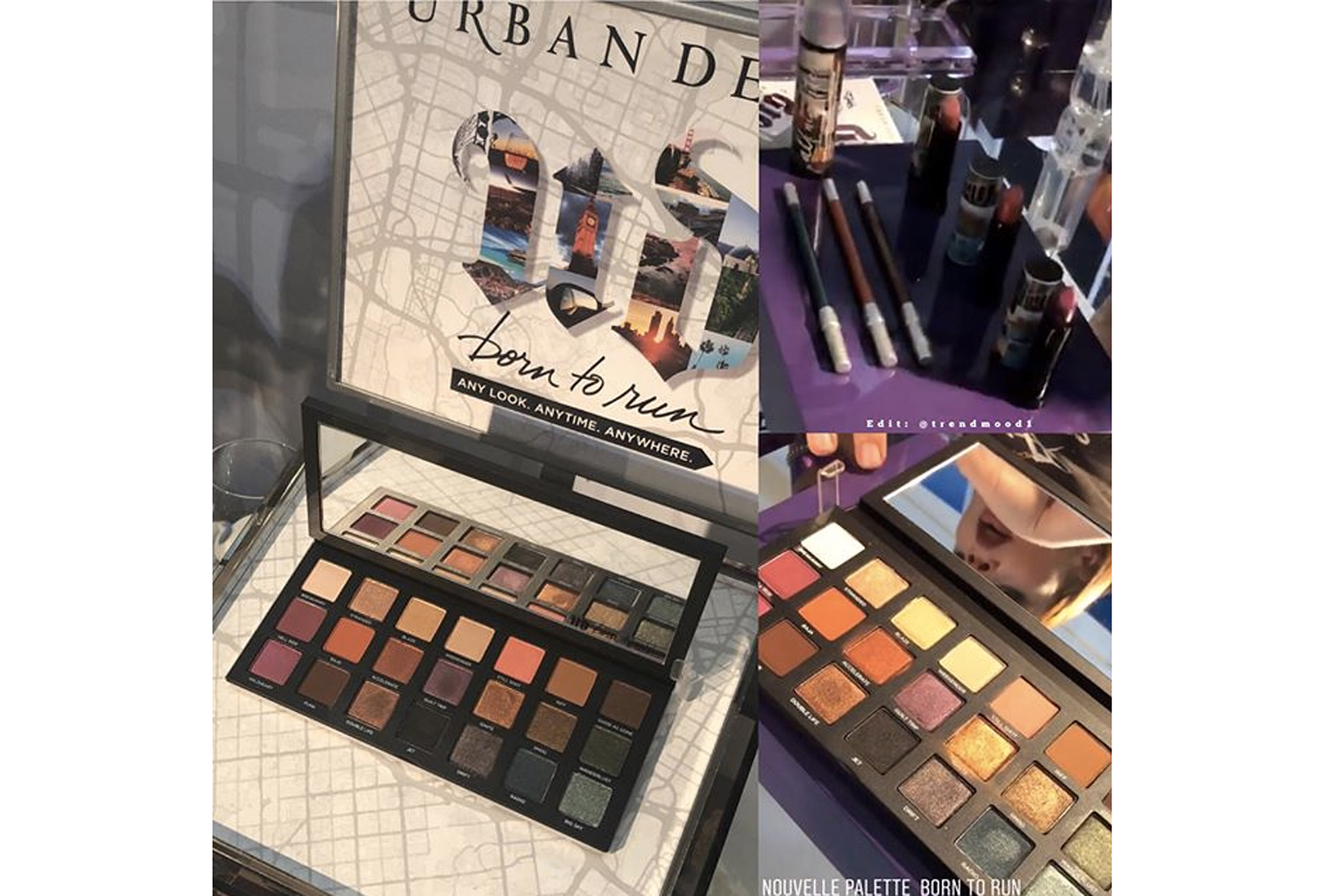 Urban Decay Born to Run Makeup Collection Eyeshadow Palette Lipstick Eye pencil liner