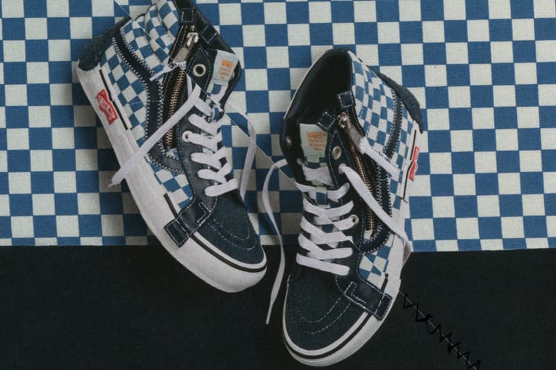 Vans Vault Sk8-Hi Inside Out Cap LX Pack Checkerboard Blue White