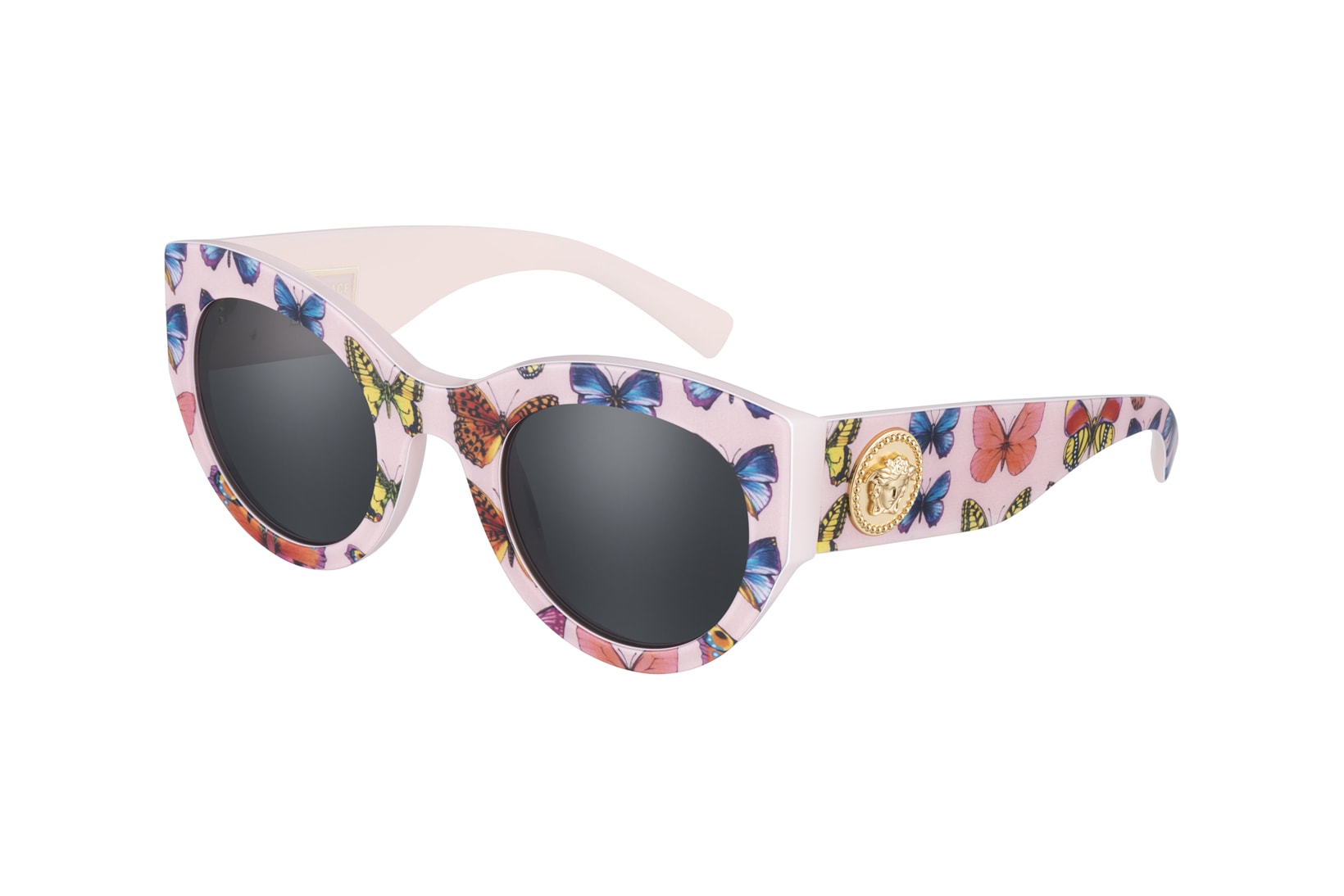 Versace Tribute Fall/Winter 2018 Sunglasses Collection Oversized Pink Butterflies