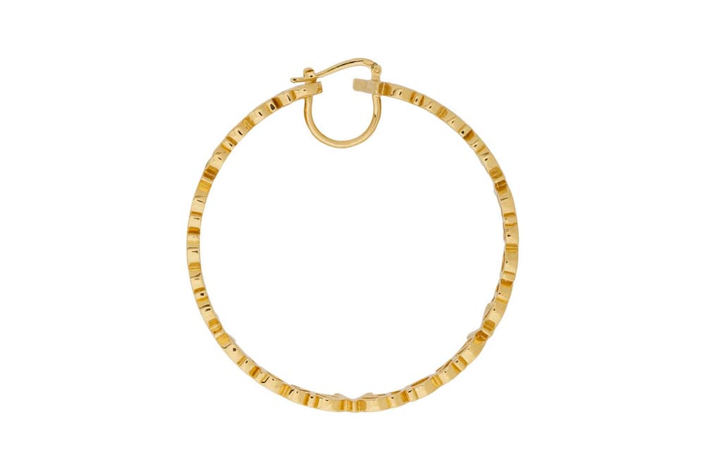 Versace Hoop Earrings Gold Large