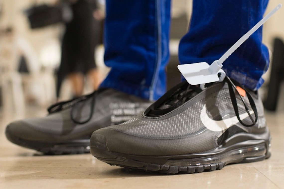 New Virgil Abloh x Nike Air Max 97 First Look Off-White Sneaker Paris Fashion Week Men's