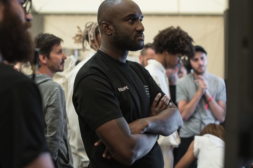 Louis Vuitton Men's Spring/Summer 2019 Show Paris Fashion Week Backstage Virgil Abloh T-shirt Black