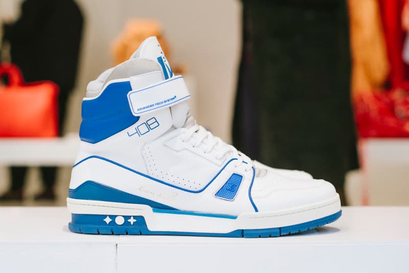 Virgil Abloh Louis Vuitton Spring/Summer 2019 High-Top Sneaker Blue White