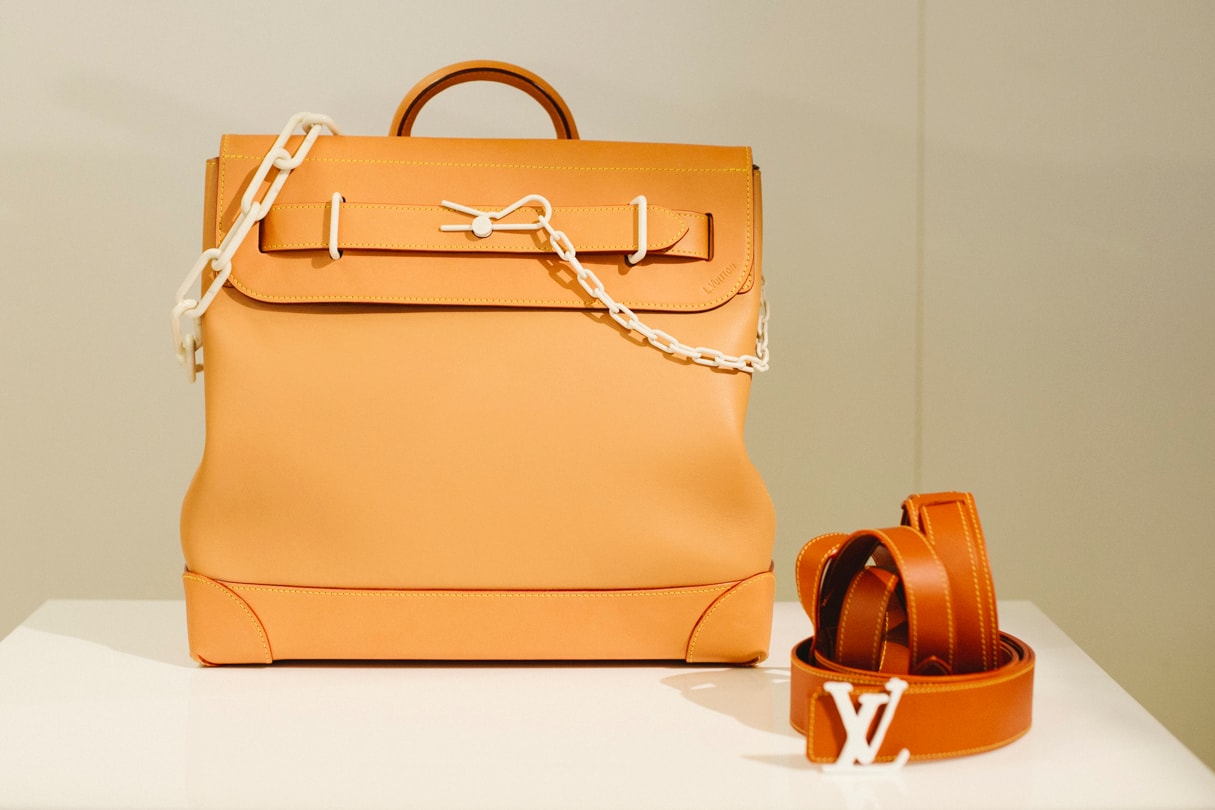 Virgil Abloh Louis Vuitton Spring/Summer 2019 Top Handle Bag Belt Orange