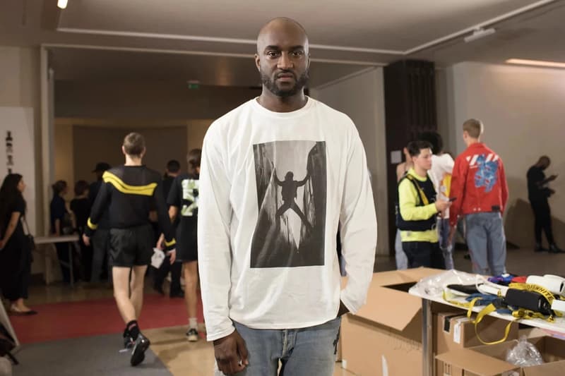 Virgil Abloh Backstage Spring/Summer 2019 Off-White Show T-shirt White