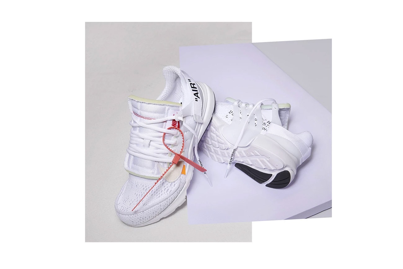 Virgil Abloh Nike Air Presto Release Date White Black The Ten Sneaker Footwear Streetwear Off-White Drop