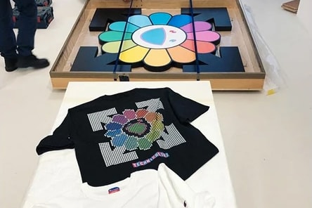 These Are the Official T-Shirts from Virgil Abloh & Takashi Murakami's "TECHNICOLOR 2" Exhibition