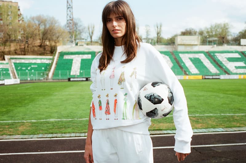 YOOX Soccer Couture Collection Delpozo Sweatshirt White