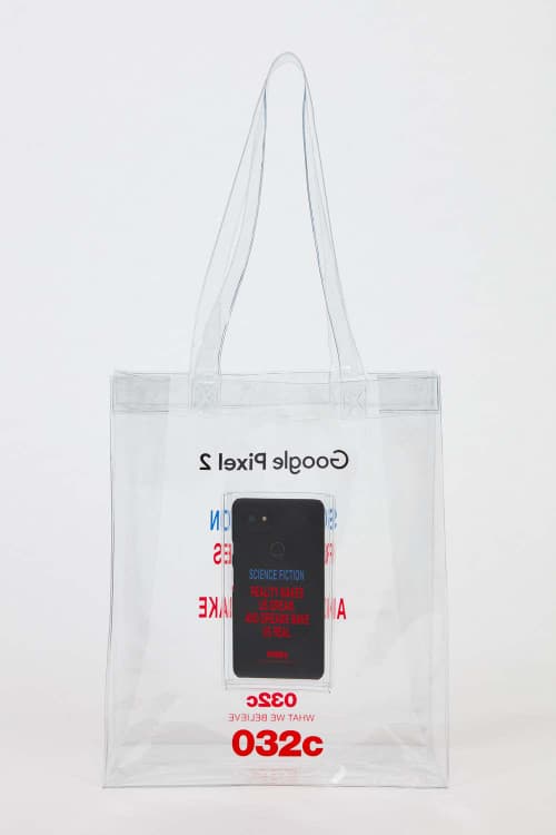 Google Pixel 2 Smartphone 032c PVC Tote Bag Collaboration Limited Edition Exclusive Drop Launch