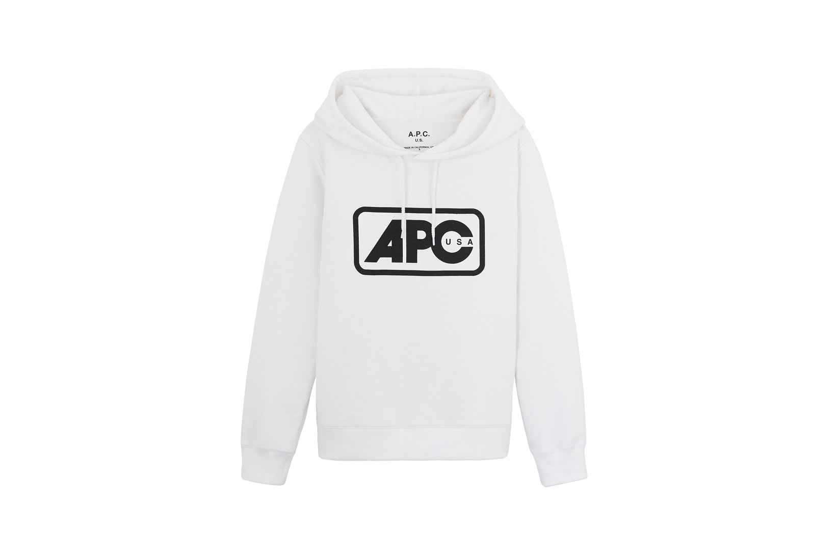 A.P.C. Fall/Winter 2018 Collection Lettrism Hoodie White