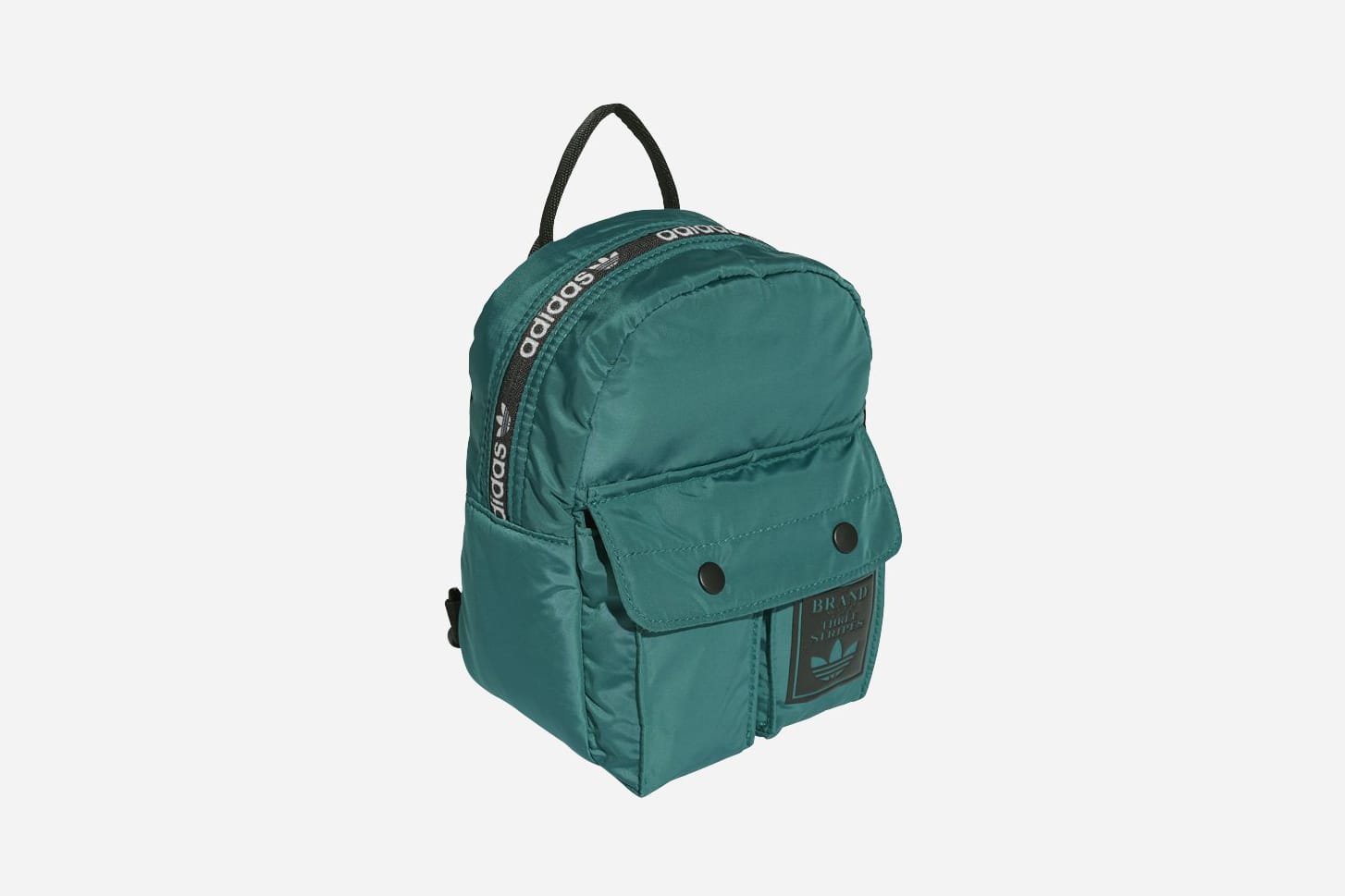 adidas black and green backpack