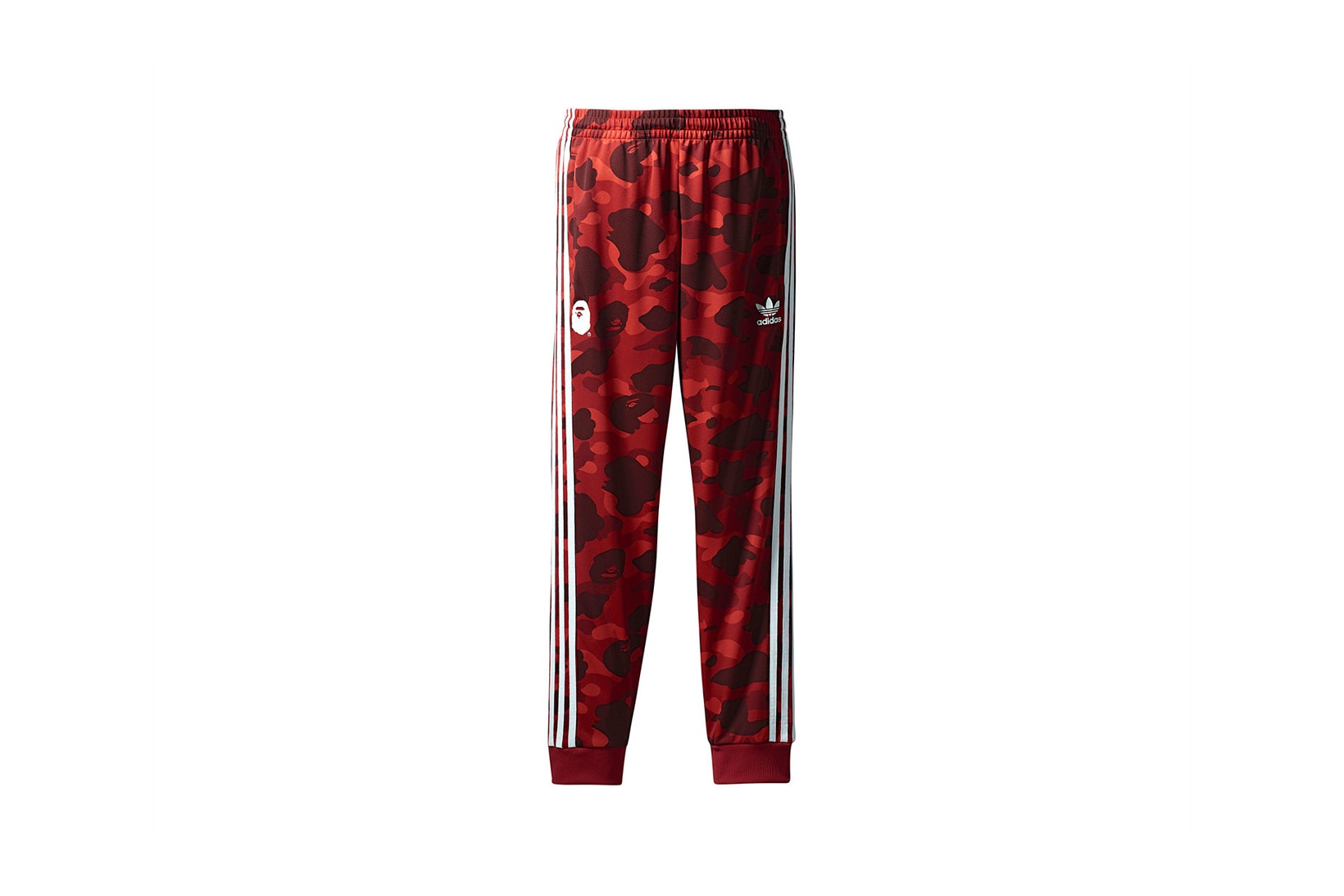 BAPE x adidas Originals Collection Track Pants Red