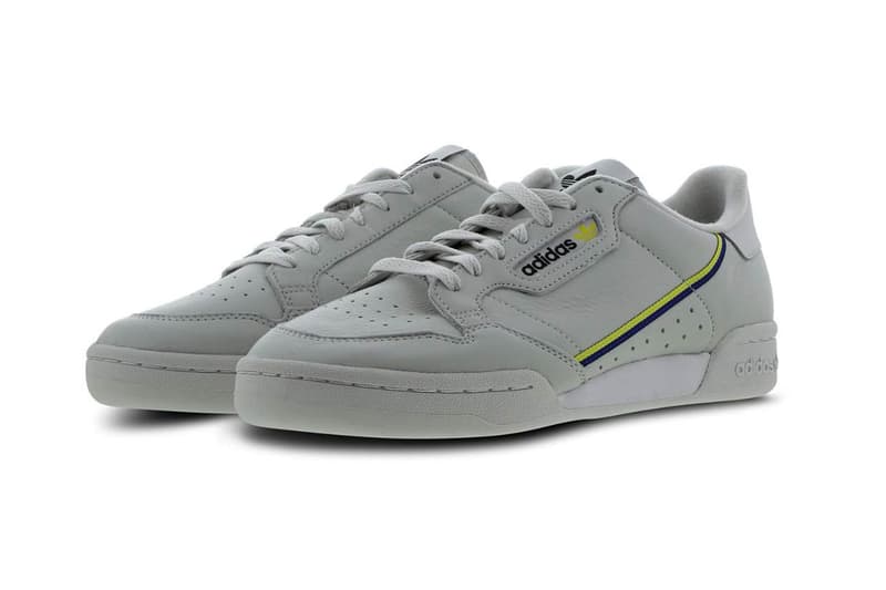 adidas originals continental 80 grey neon yellow navy yeezy powerphase