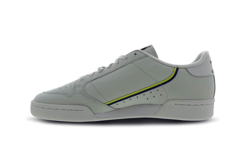 adidas originals continental 80 grey neon yellow navy yeezy powerphase