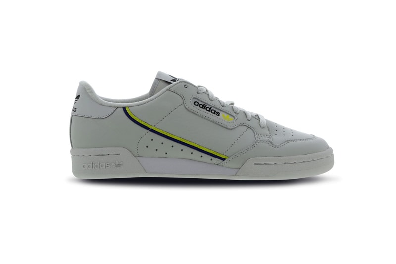 adidas originals continental 80 grey neon yellow navy yeezy powerphase