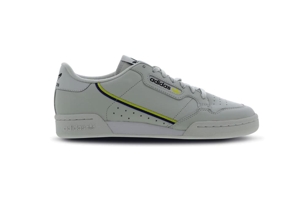 Adidas Originals Continental 80 Grey Yellow Hypebae