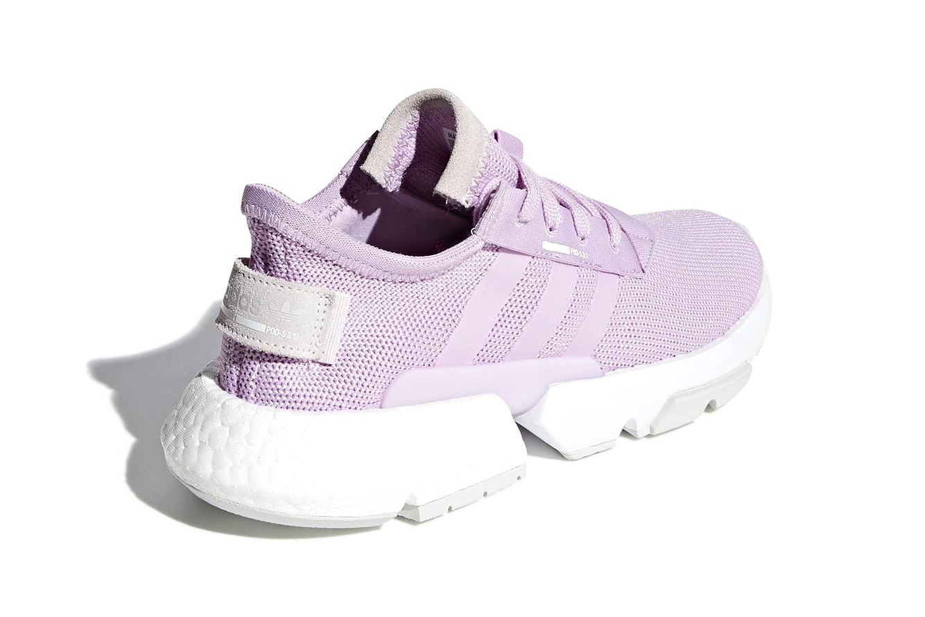adidas pod s31 clear lilac boost eva midsole mesh lifestyle sneaker