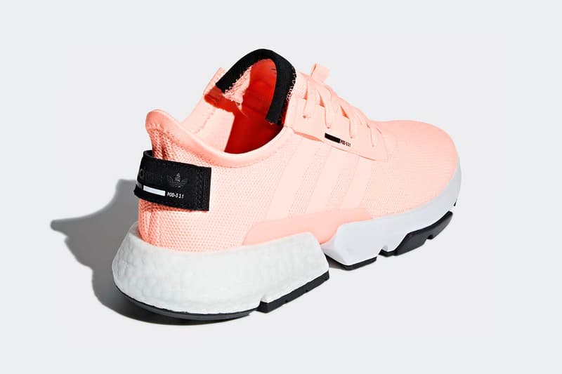 adidas pod s31 clear orange boost eva midsole mesh lifestyle sneaker