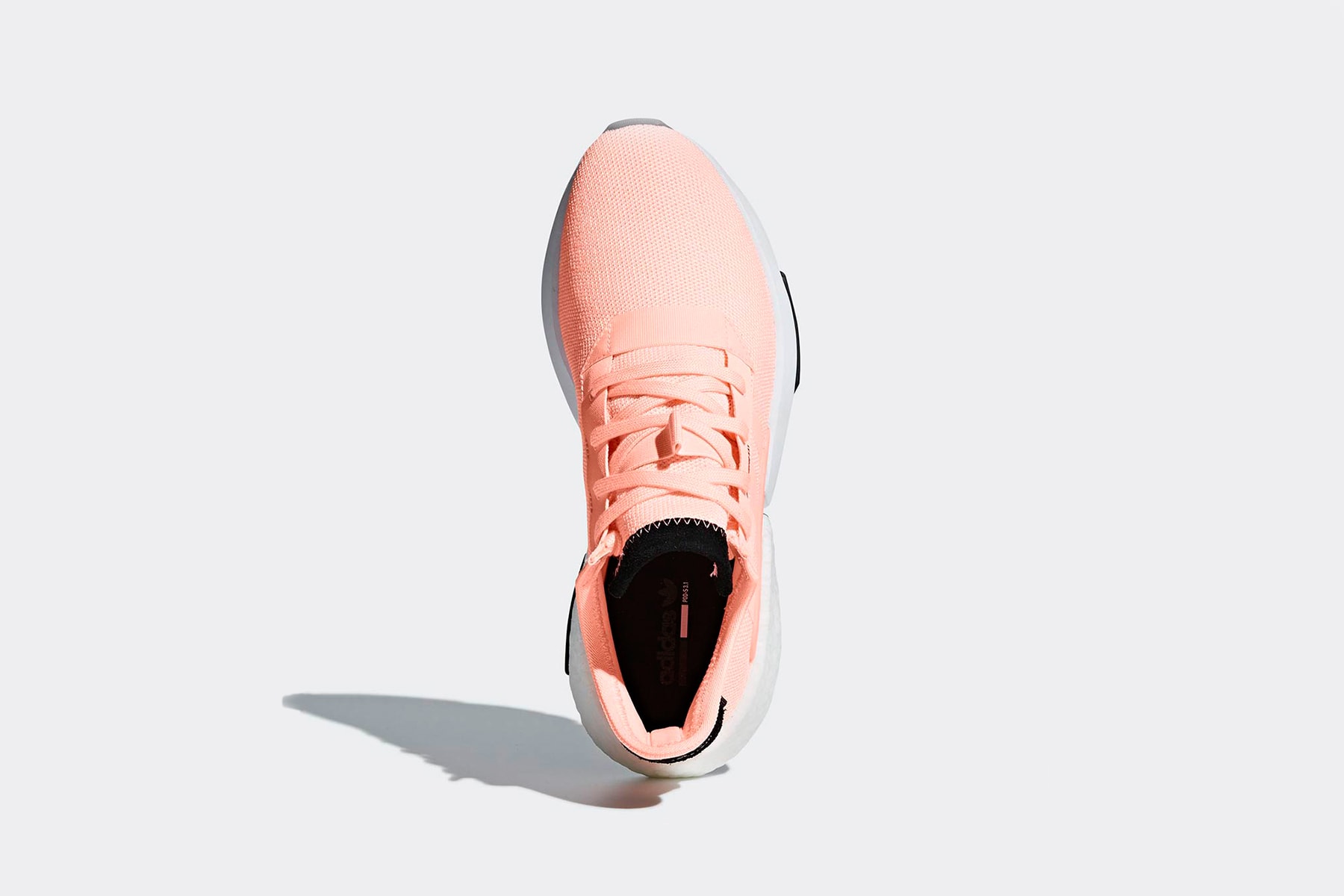 adidas pod s31 clear orange boost eva midsole mesh lifestyle sneaker