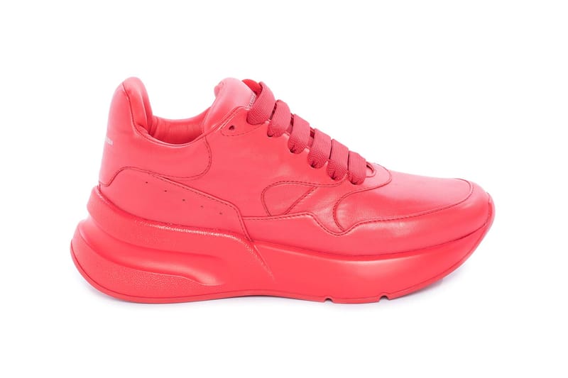alexander mcqueen oversized sneaker red