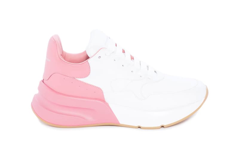 Alexander McQueen Oversized Runner Pink White