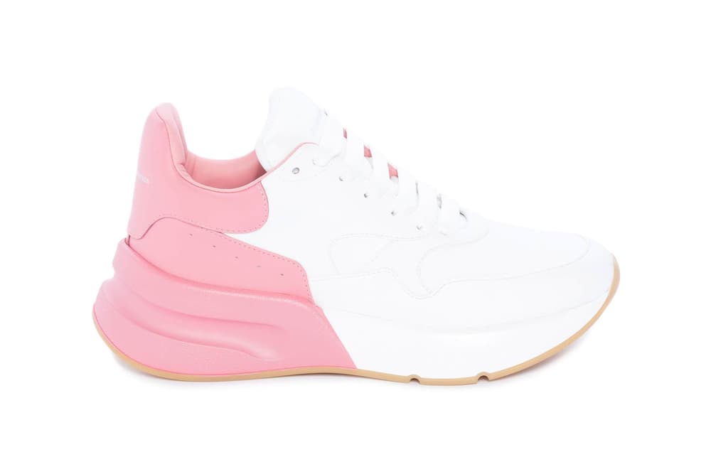 Alexander Mcqueen S Oversized Runner In Pink Hypebae