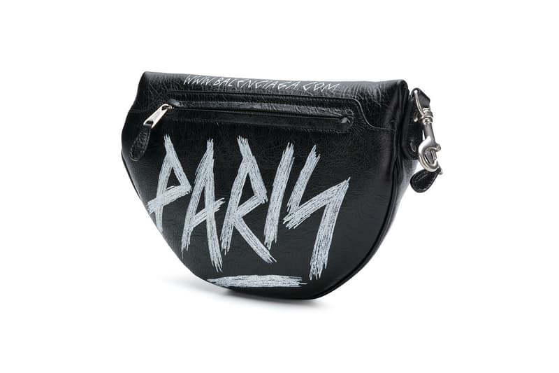 Balenciaga Souvenir Belt Bag Black Graffiti