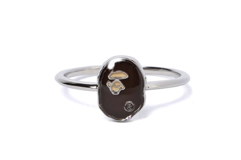 BAPE New APE Logo Rings and Earrings Jewelry