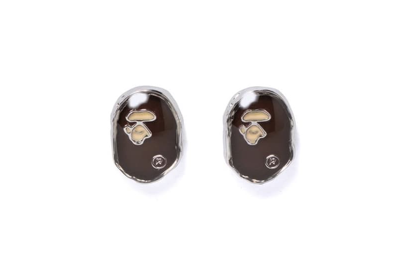 BAPE New APE Logo Rings and Earrings Jewelry