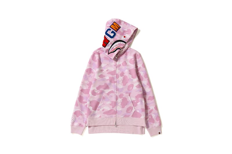 bape a bathing ape womens exclusive pastel camo print tees polos headbands shark full zip hoodies