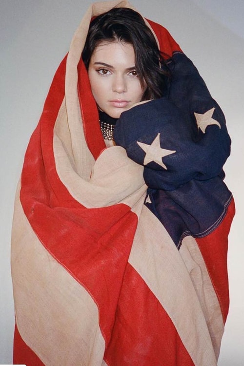 Kendall Jenner American Flag