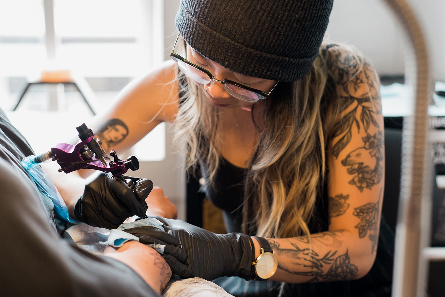 Tattoo Artist Female Vancouver Floral Vanessa Dong