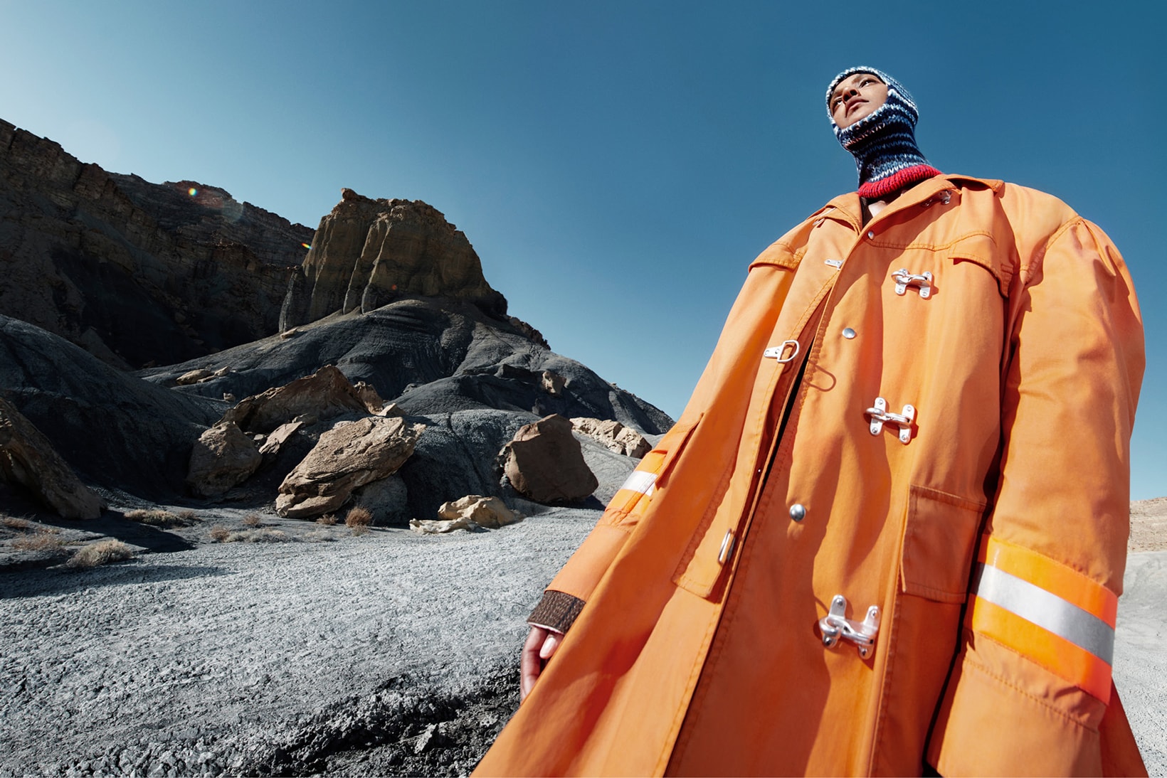 CALVIN KLEIN 205W39NYC Fall 2018 Campaign Raincoat Orange