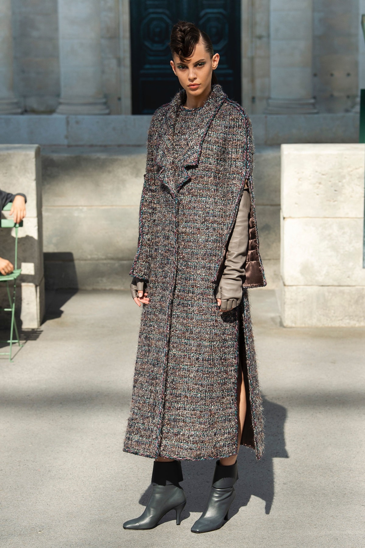 Chanel Fall 2018 Couture Show Collection Long Coat Brown