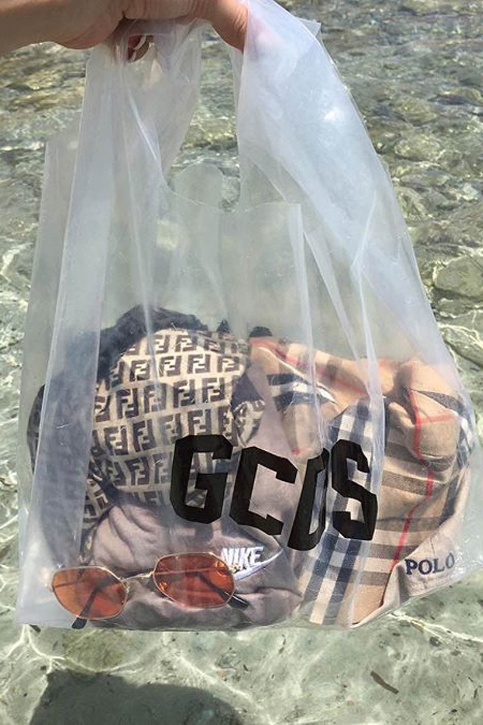 GCDS Clear Tote Bag