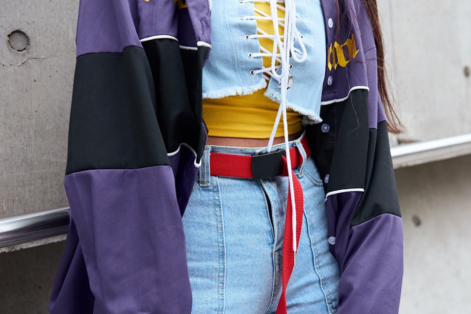 90's Grunge Purple Web Belt