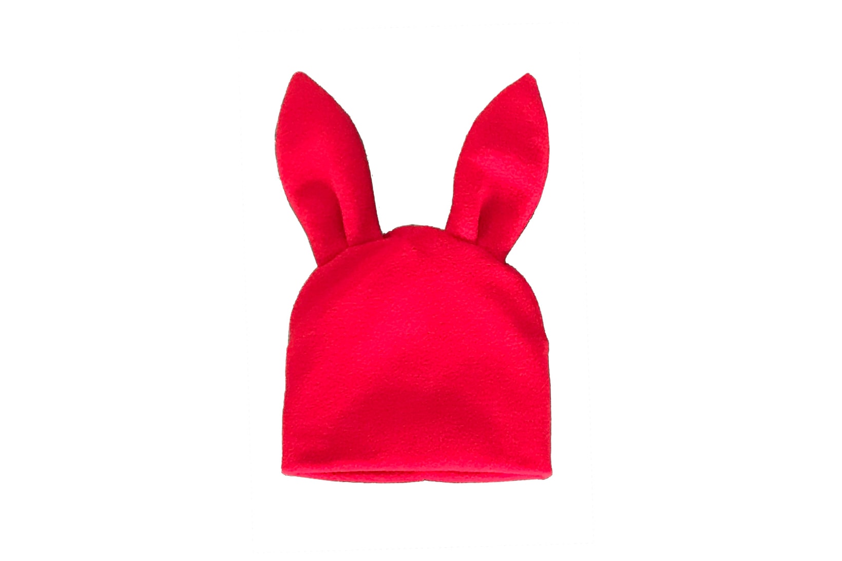 Comme des Garcons Shirt Bunny Ears Woven Beanie Red