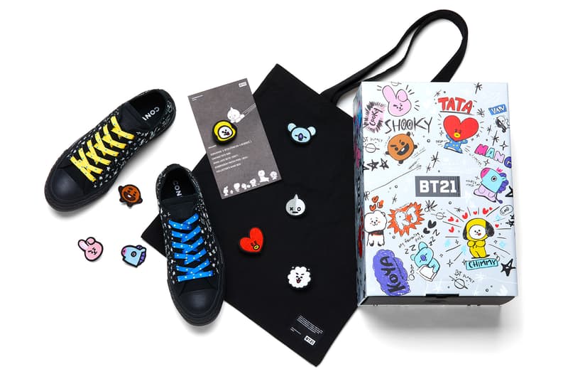 converse chuck taylor all star hi ox line friends bts bt21 collaboration