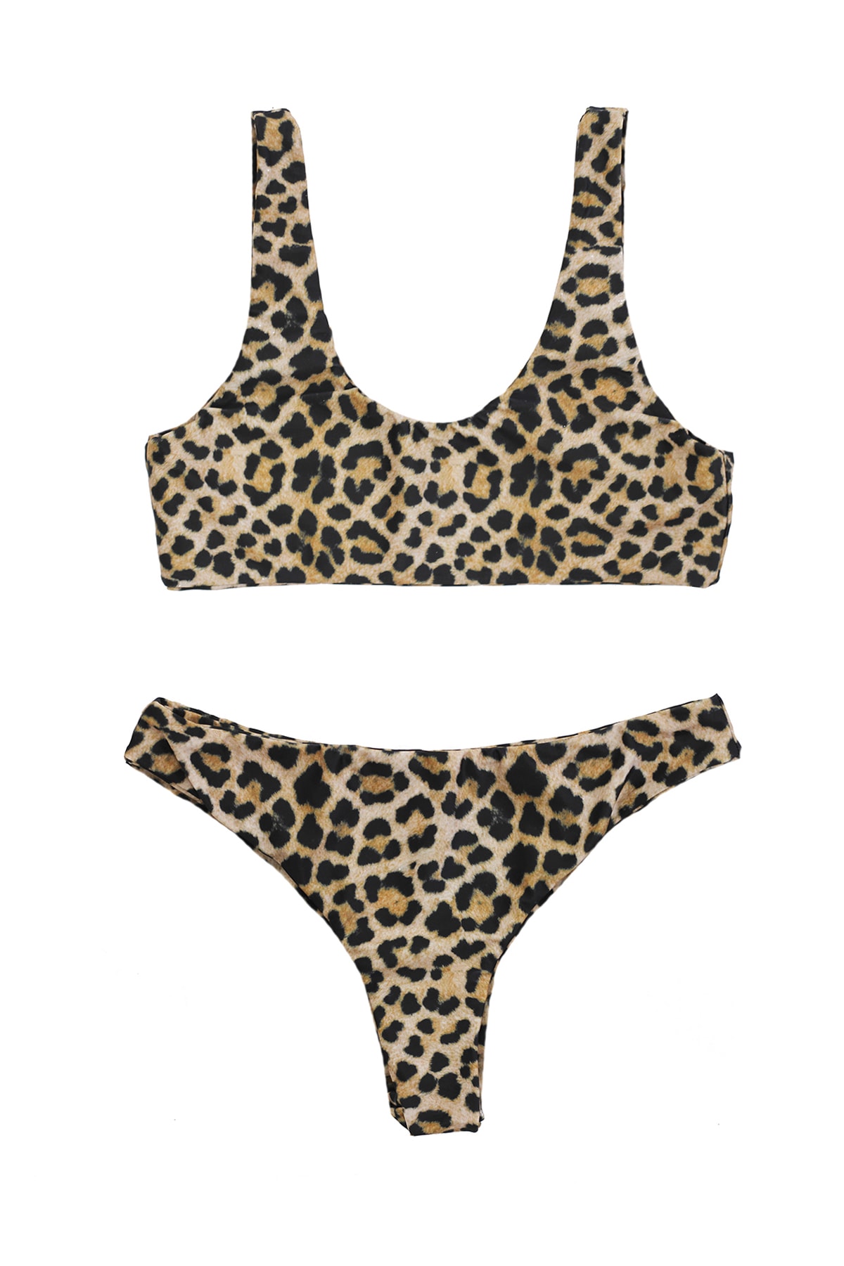 danielle guizio lure glitter bikini swimwear leopard print