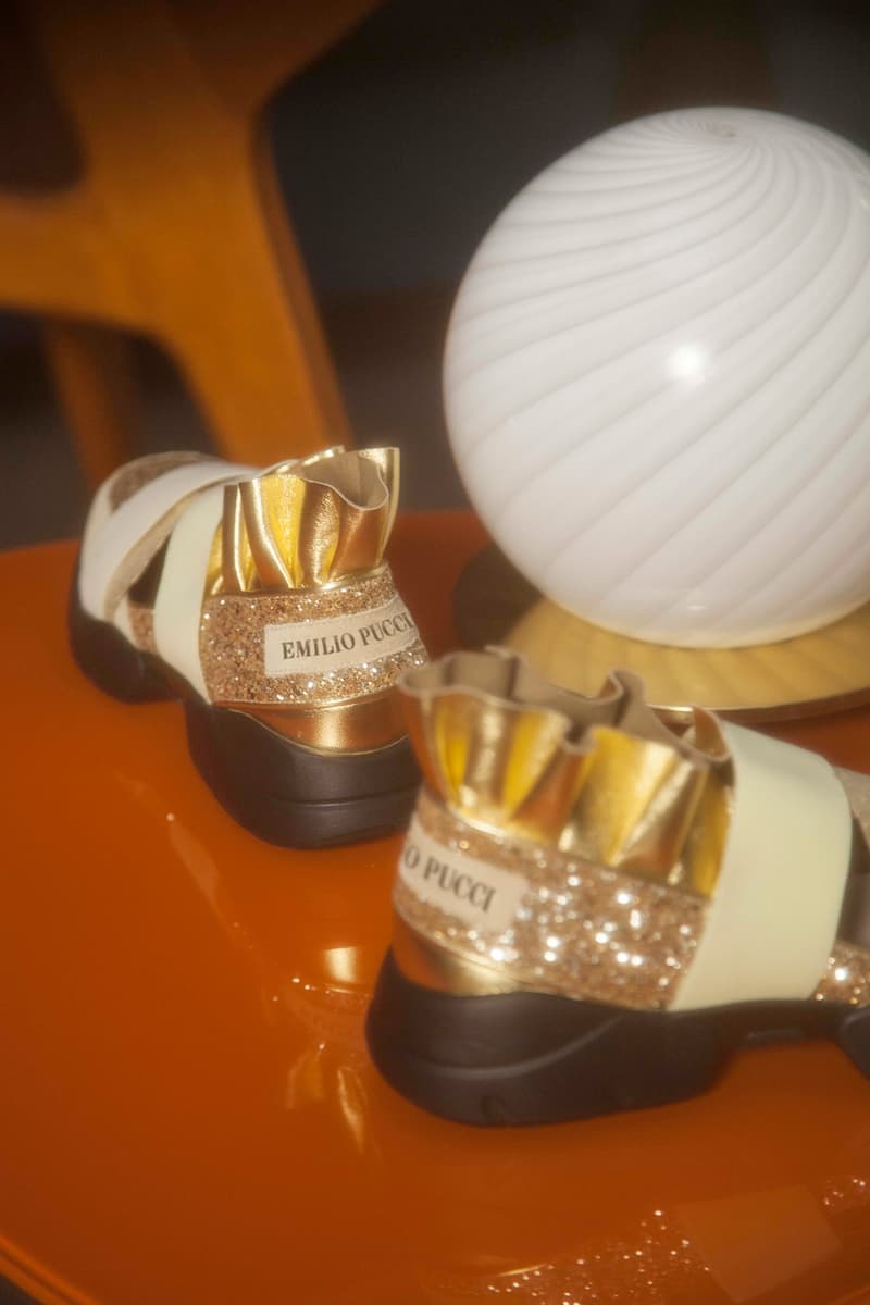 Emilio Pucci Night Sneaker Gold