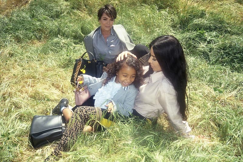 Fendi Peekaboo Campaign North West Kim Kardashian Kris Jenner