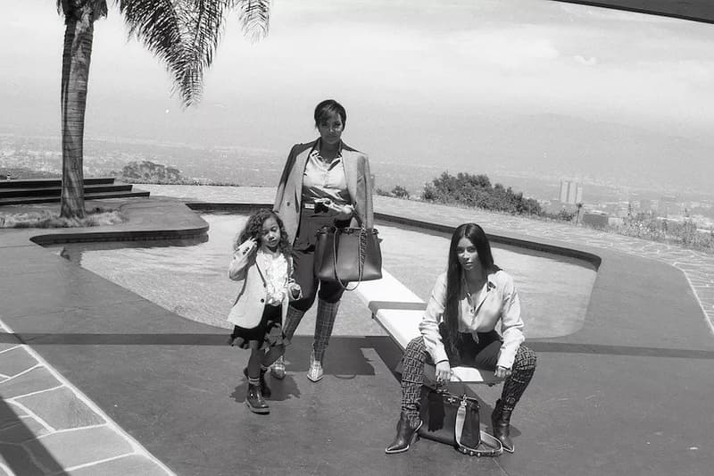 Fendi Peekaboo Campaign North West Kim Kardashian Kris Jenner