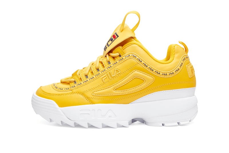 FILA Disruptor 2 Pink White Yellow Black White