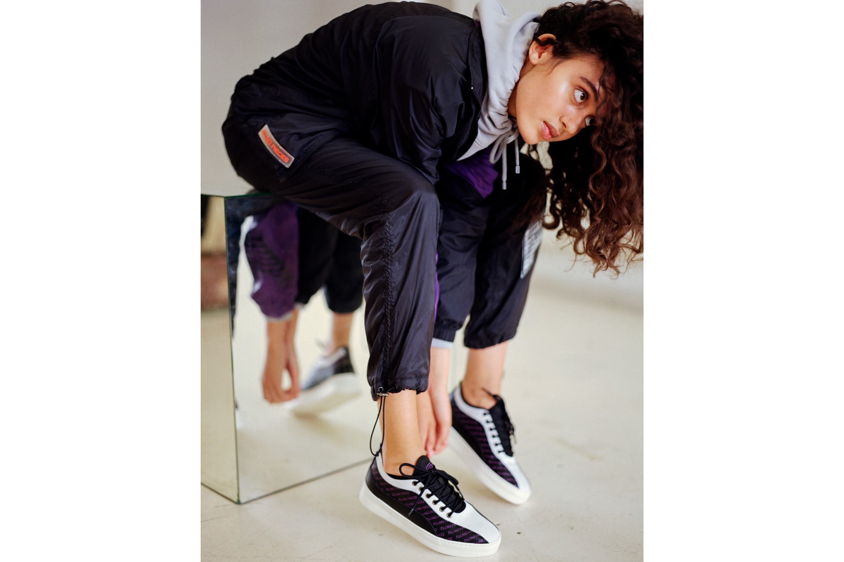 Filling Pieces First Drop Fall Winter 2018 Collection Jacket Pants Black Blue
