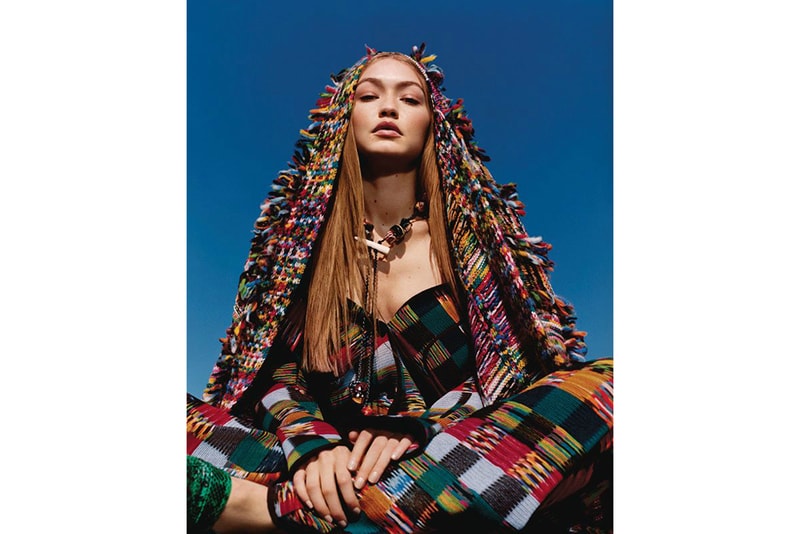 Gigi Hadid Missoni Fall/Winter 2018 Campaign Harley Weir Dress Sweater