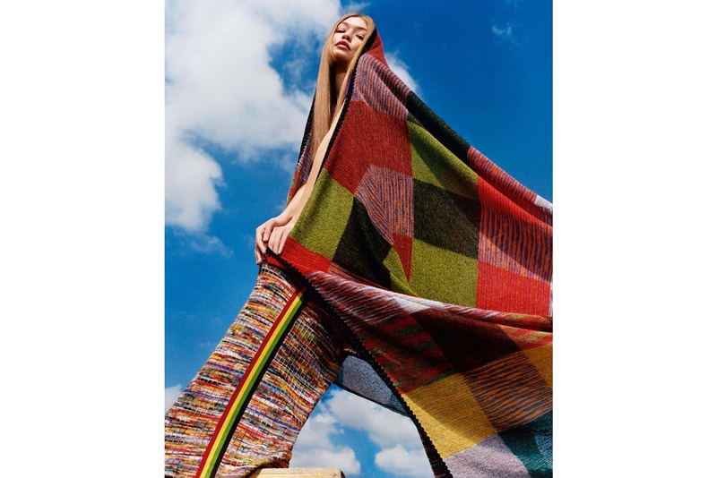 Gigi Hadid Missoni Fall/Winter 2018 Campaign Harley Weir Pants Scarf