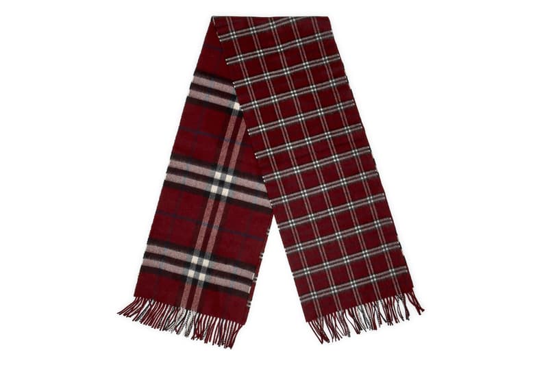 gosha rubchinskiy fall winter 2018 scarf burberry check plaid