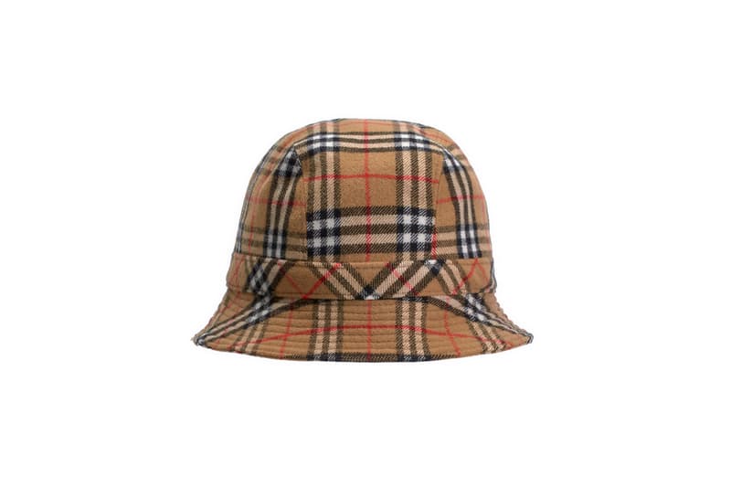 gosha rubchinskiy fall winter 2018 bucket hat burberry check plaid